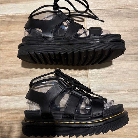 Dr. Martens Nartilla Black Strappy Sandals Gladiator Size 6 - Picture 3 of 6